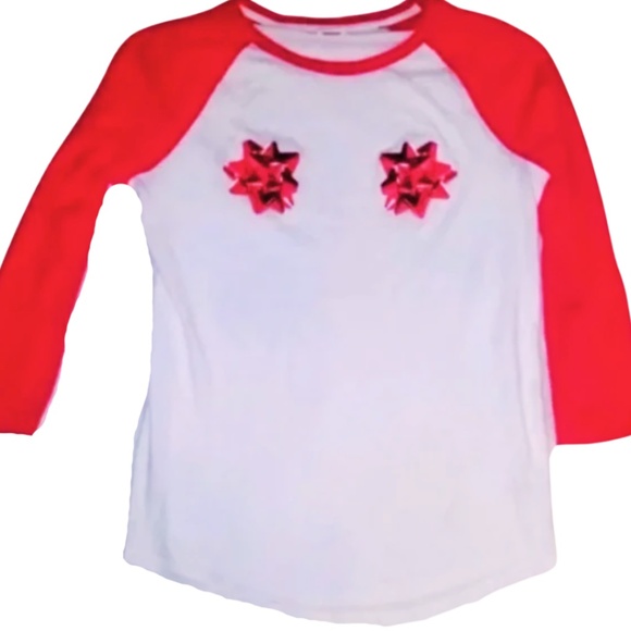 M | Bows Tshirt VS Pink - Picture 2 of 3